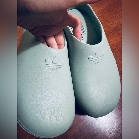 Adidas Adifom Stan Smith platform mule green / silver hint green US 9 - Picture 8 of 12